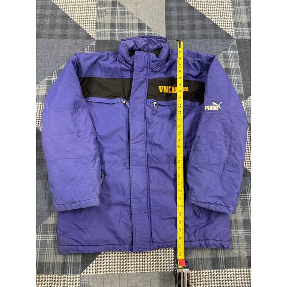 Vintage 1990s Puma Starter‎ Jacket NFL Minnesota Vikings Jacket Men’s Size M - Picture 5 of 7